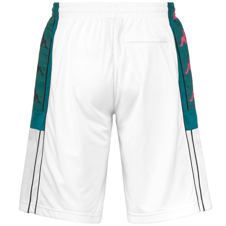 Shorts Man 222 BANDA 10 ARWELLO Sport  Shorts WHITE-OCEAN DK-RASPBERRY-BLACK Dressed Side (jpg Rgb)		