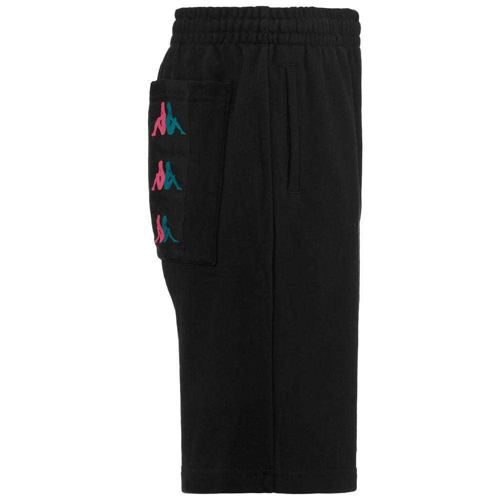 Shorts Man 222 BANDA 10 LIVOR Sport  Shorts BLACK-RASPBERRY-OCEAN DK Dressed Front (jpg Rgb)	