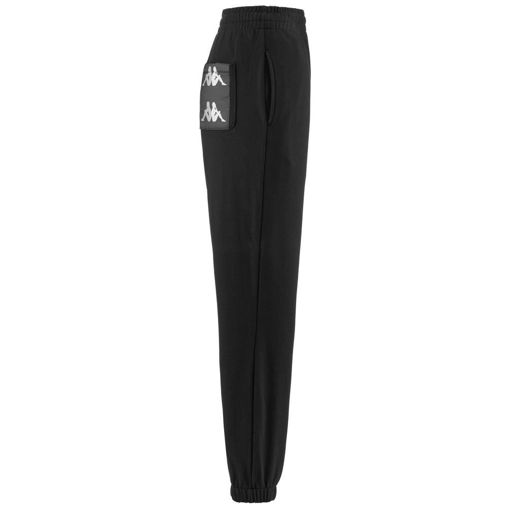 Pants Woman 222 BANDA 10 VALA Sport Trousers BLACK-VIOLET LAVANDER-BEIGE NATURALE Dressed Front (jpg Rgb)	