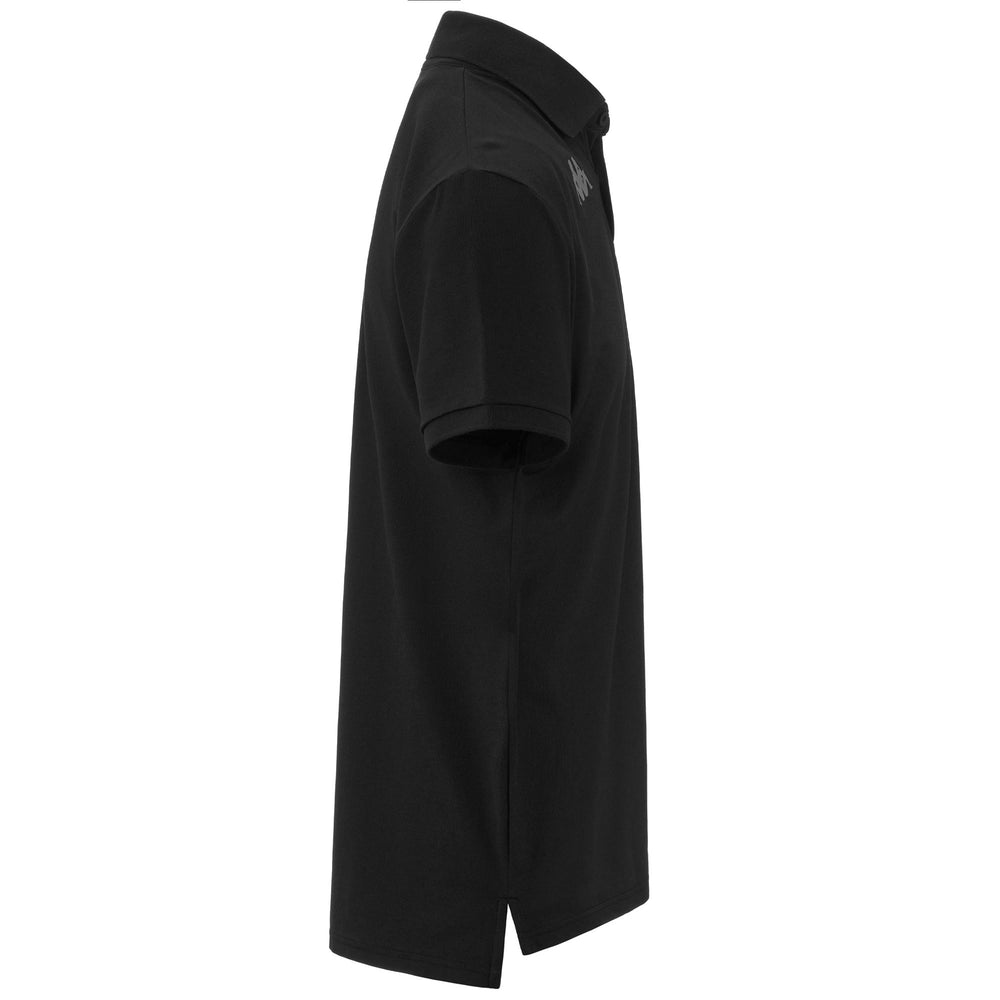 Polo Shirts Man FIMES Polo BLACK Dressed Front (jpg Rgb)	