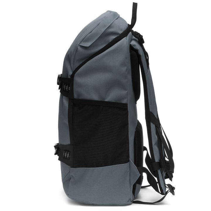 Bags Unisex RAG Backpack GREY ASPHALT - BLACK Dressed Back (jpg Rgb)		