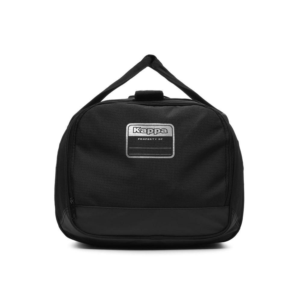Bags Unisex KAPPA4FOOTBALL GRENNO Duffle BLACK Dressed Front (jpg Rgb)	