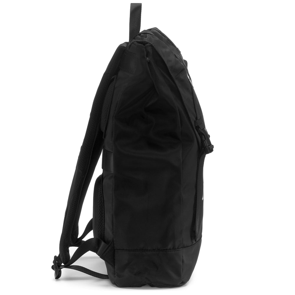 Bags Unisex ARECKO SPEZIA Backpack BLACK-WHITE Dressed Front (jpg Rgb)	