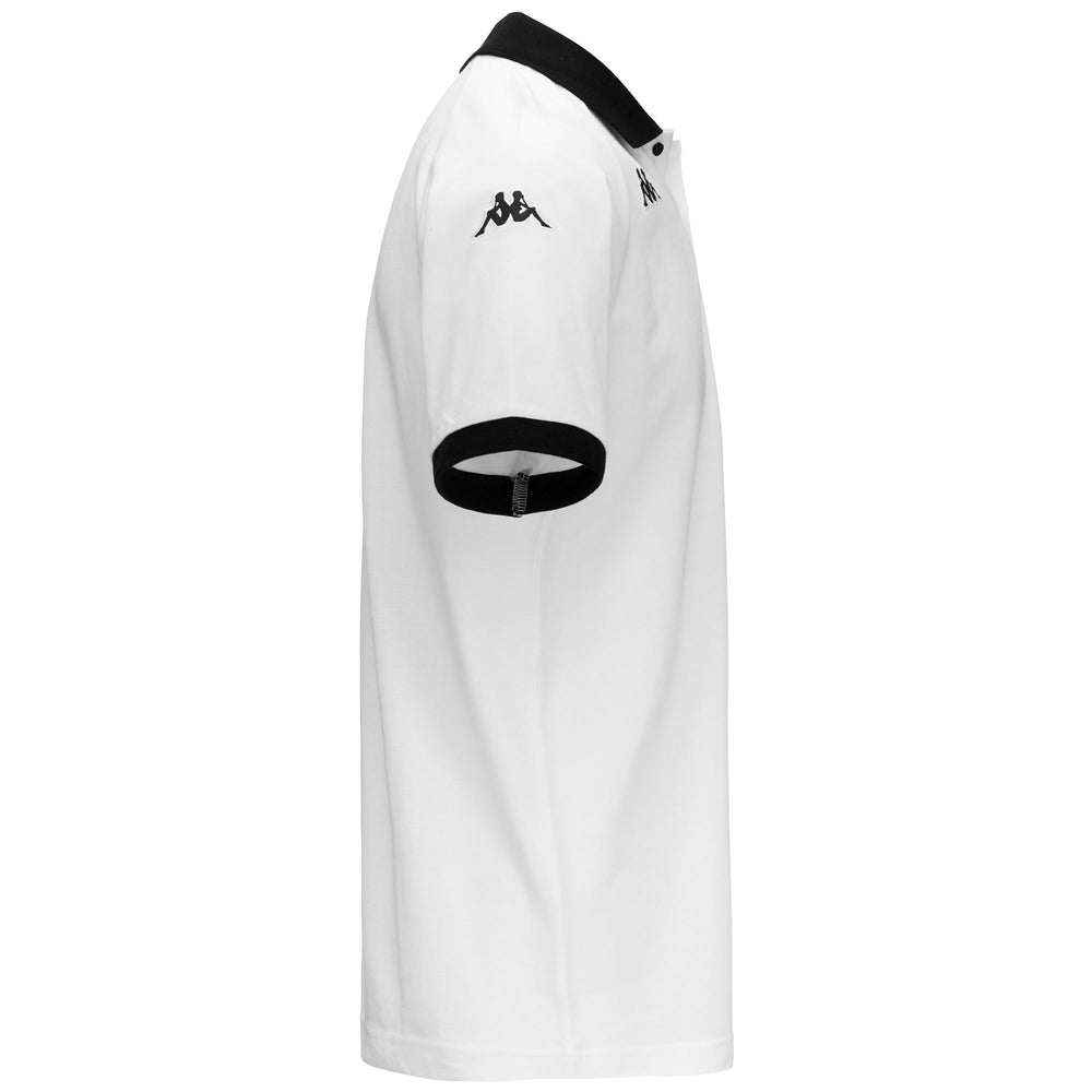 Polo Shirts Man AVRAZ SPEZIA Polo WHITE-BLACK Dressed Front (jpg Rgb)	