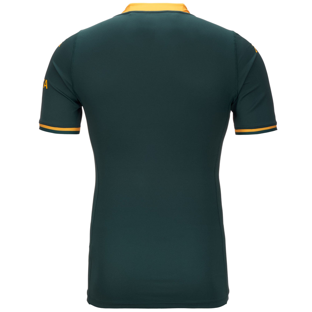 Active Jerseys Man KOMBAT PRO 2024 AM Shirt GREEN-YELLOW SAFFRON Dressed Side (jpg Rgb)		