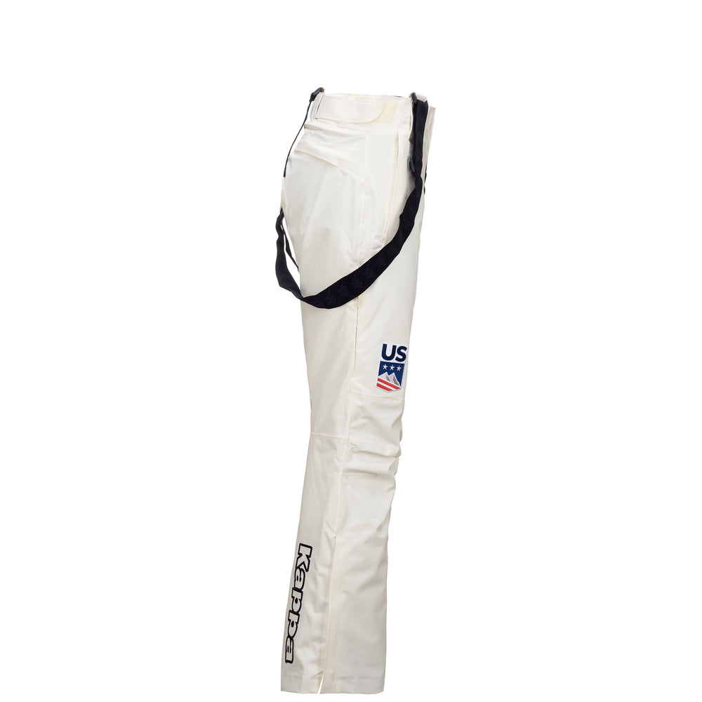 Pants Woman 6CENTO 665 US Sport Trousers WHITE COCONUT Dressed Front (jpg Rgb)	