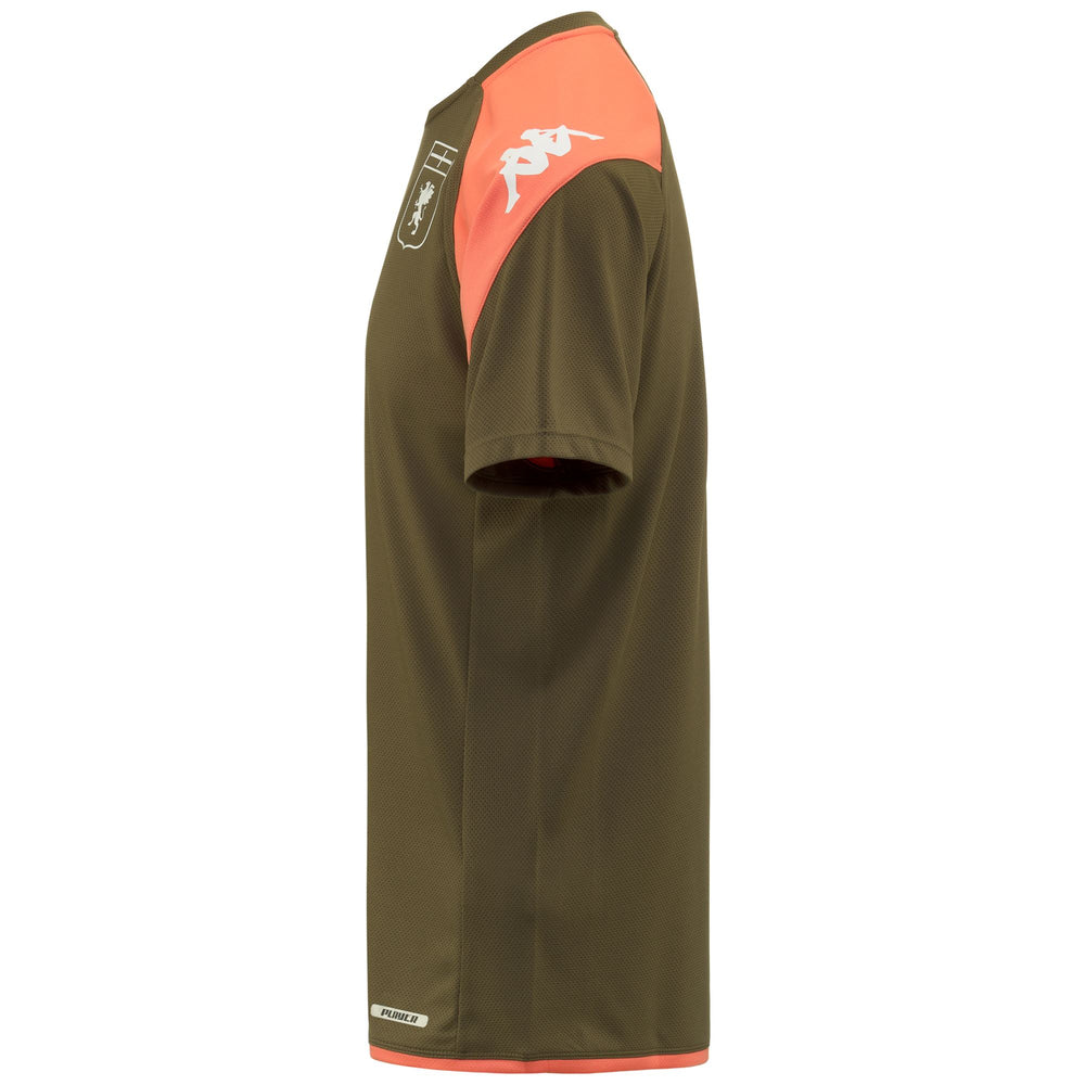 Active Jerseys Man ABOU PRO 7 GENOA Shirt BROWN OLIVA-ORANGE Dressed Front (jpg Rgb)	