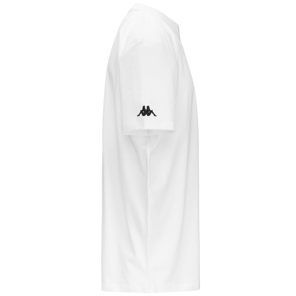 T-ShirtsTop Man AUTHENTIC VAKOF T-Shirt WHITE-BLACK Dressed Front (jpg Rgb)	