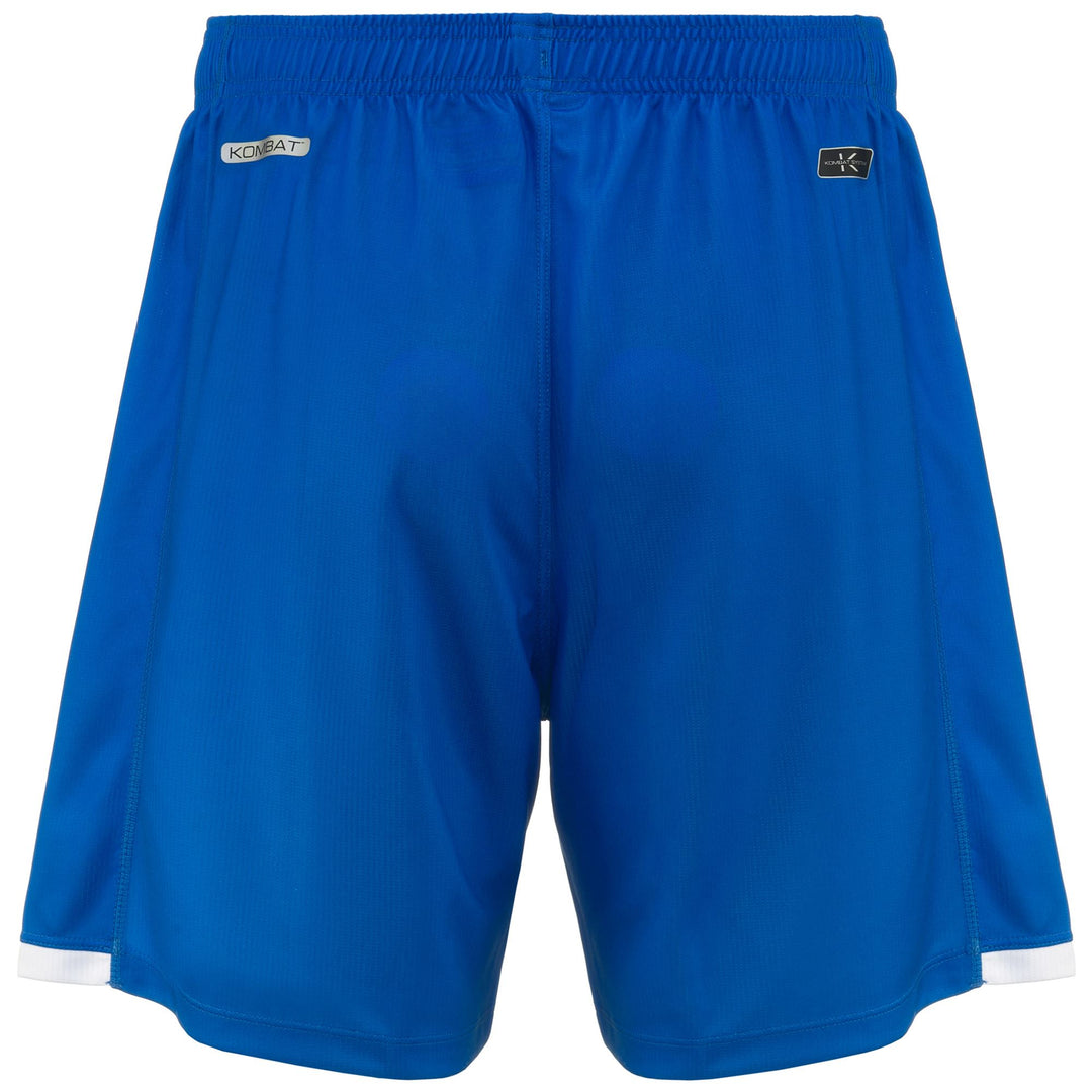 Shorts Man KOMBAT RYDER BRESCIA Sport  Shorts BLUE IMPERIAL - WHITE Dressed Side (jpg Rgb)		