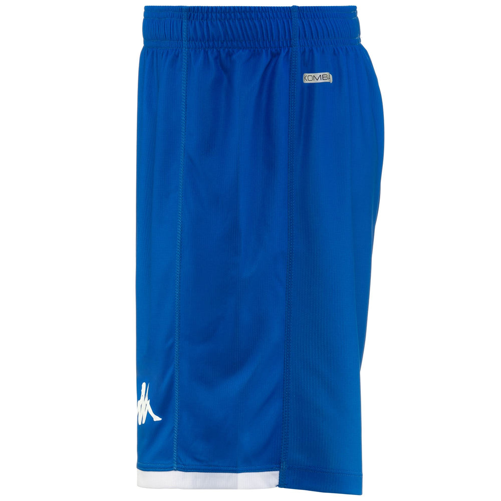 Shorts Man KOMBAT RYDER BRESCIA Sport  Shorts BLUE IMPERIAL - WHITE Dressed Front (jpg Rgb)	