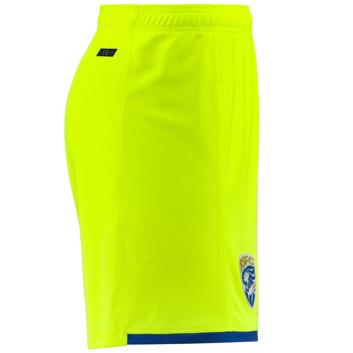 Shorts Man KOMBAT RYDER BRESCIA Sport  Shorts NEON YELLOW-BLUE Dressed Back (jpg Rgb)		