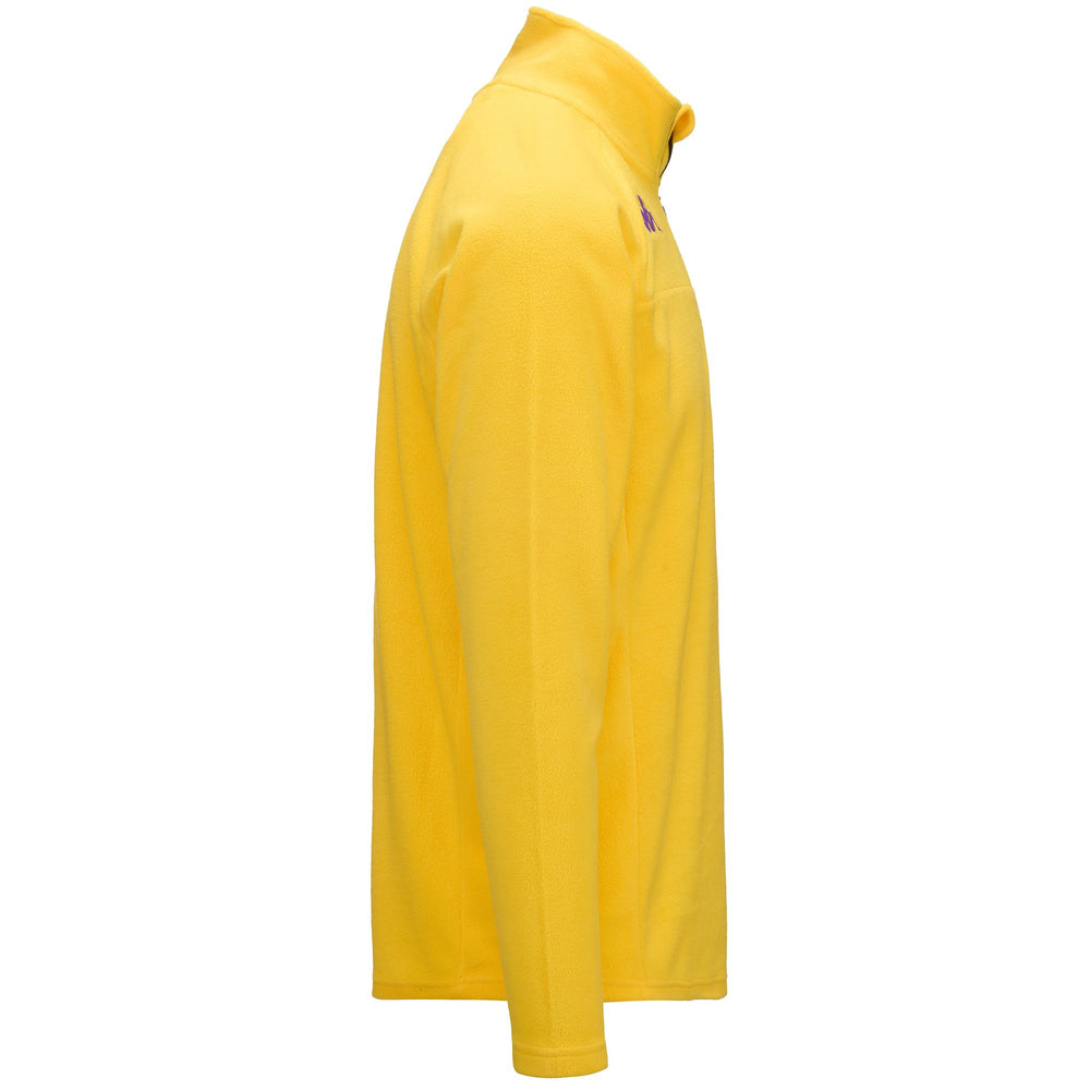 Fleece Unisex POLALF FIORENTINA Jumper YELLOW DANDELION Dressed Front (jpg Rgb)	