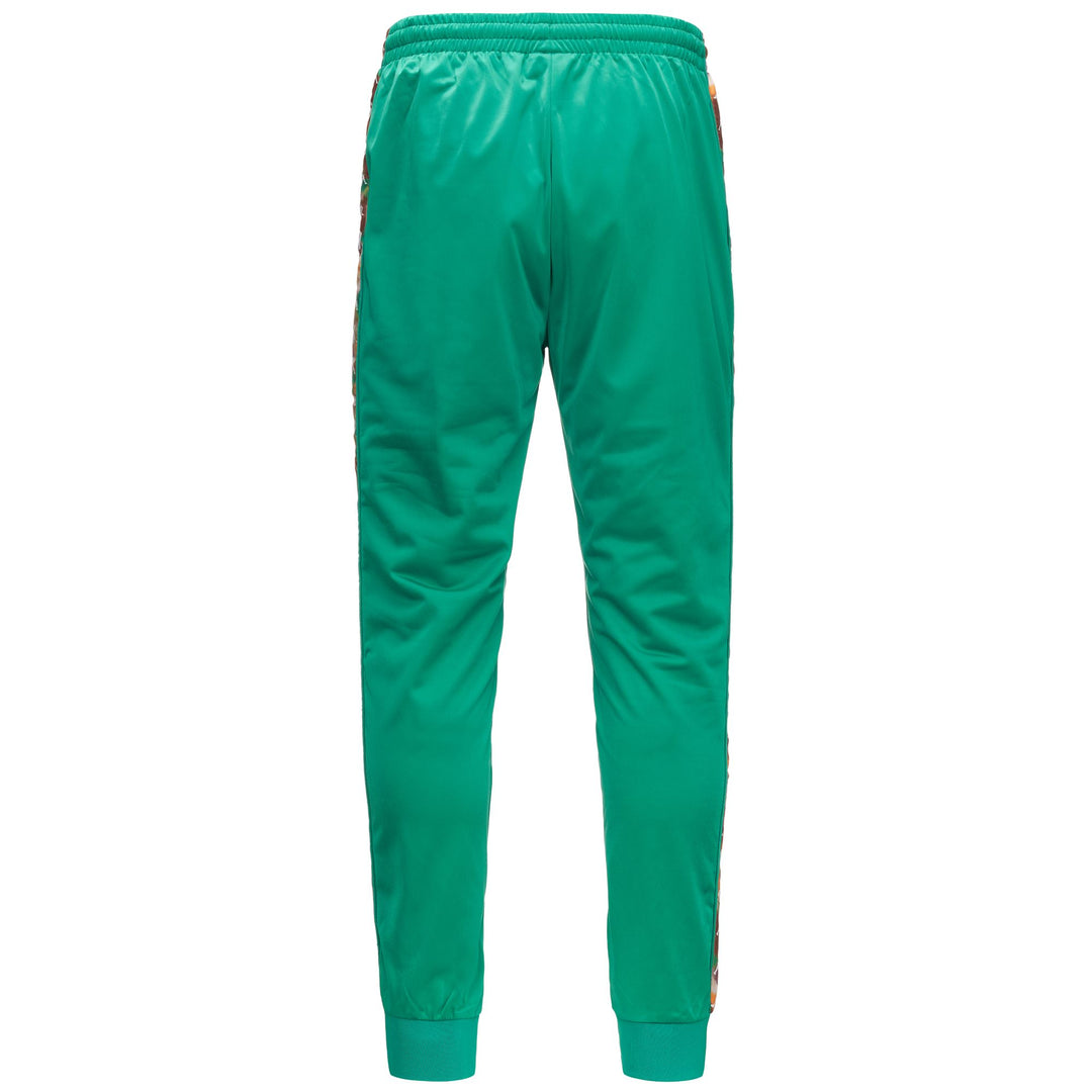 Pants Man 222 BANDA RASTORIA GRAPHIKTAPE Sport Trousers GREEN GRASS-WHITE-BROWN LT TOBACCO Dressed Side (jpg Rgb)		