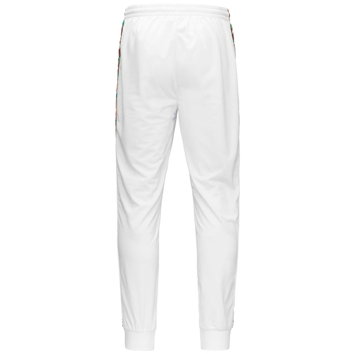 Pants Man 222 BANDA RASTORIA GRAPHIKTAPE Sport Trousers WHITE-GREEN GRASS-BROWN LT TOBACCO Dressed Side (jpg Rgb)		