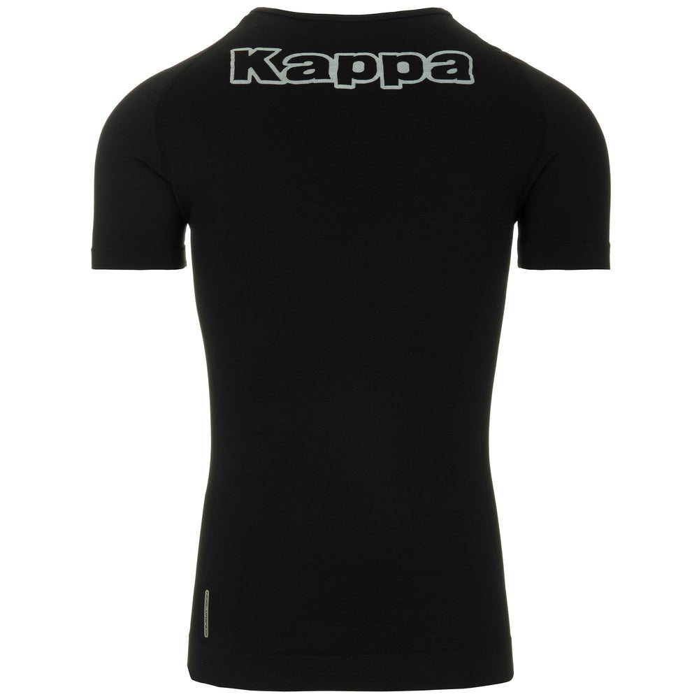 Skin T-ShirtsTop Man KAPPA4SKIN KOMBAT NARTV T-Shirt BLACK Dressed Front (jpg Rgb)	