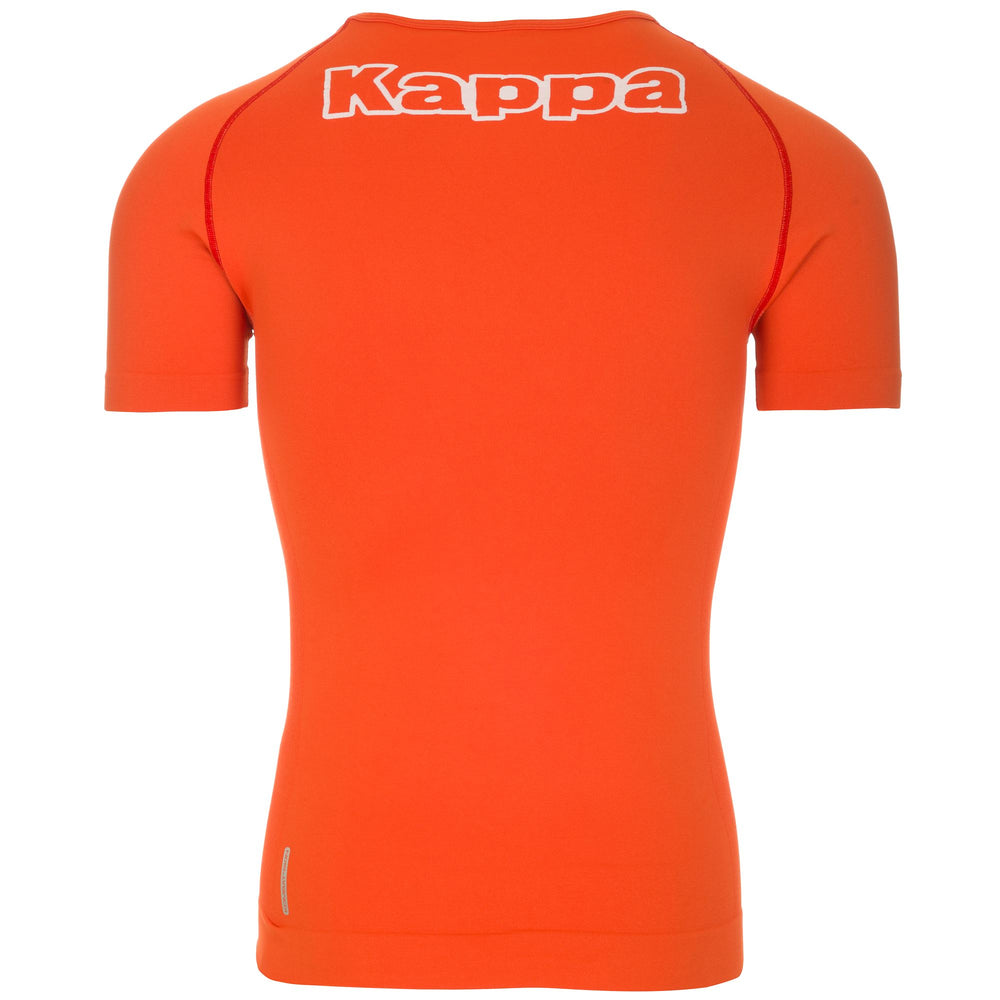 Skin T-ShirtsTop Man KAPPA4SKIN KOMBAT NARTV T-Shirt ORANGE PUMPKIN Dressed Front (jpg Rgb)	