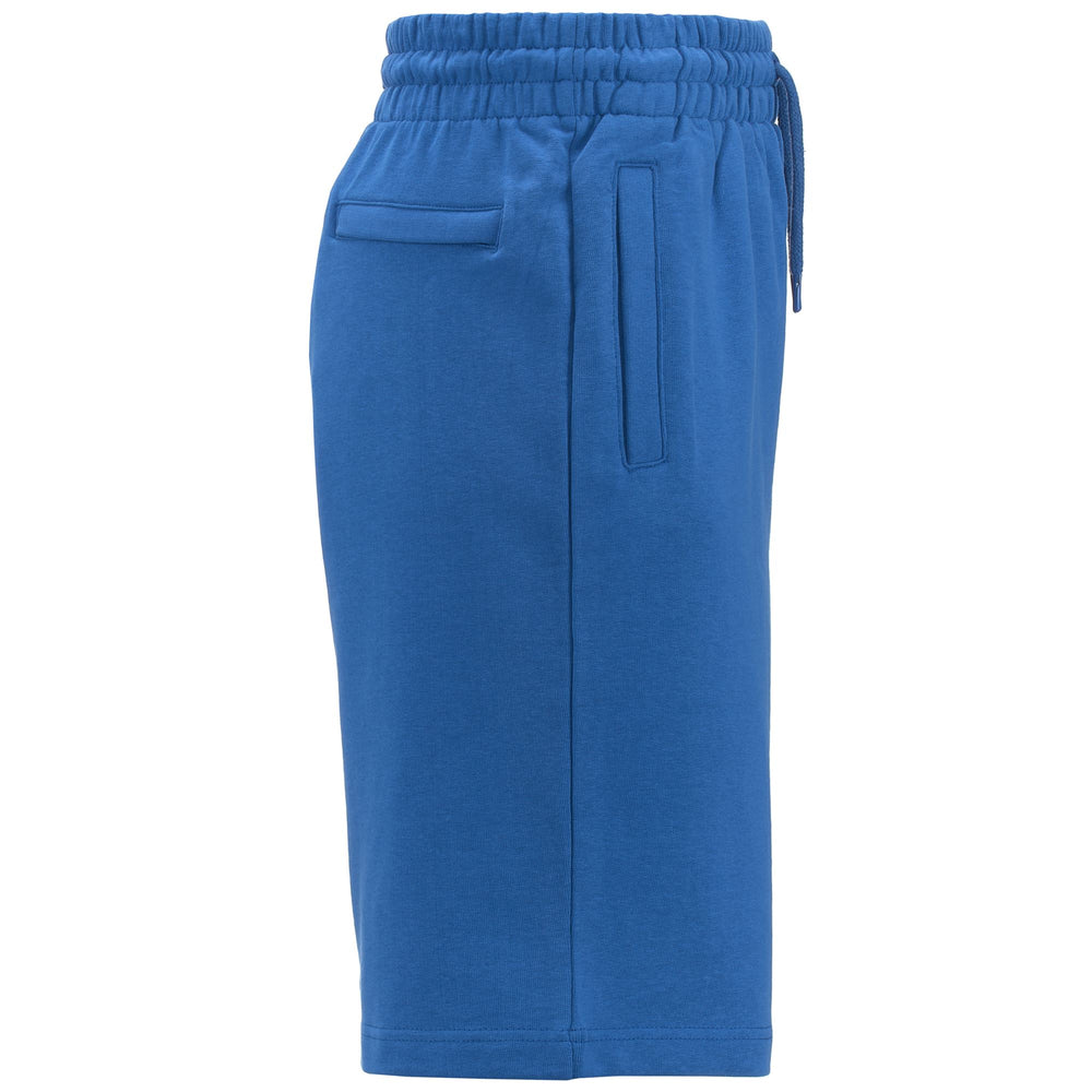 Shorts Man AUTHENTIC SPIRE ORGANIC Sport  Shorts BLUE ROYAL-WHITE ANTIQUE Dressed Front (jpg Rgb)	