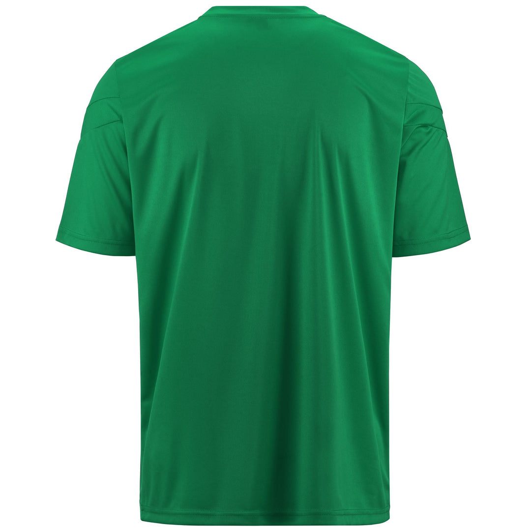 Active Jerseys Man KAPPA4SOCCER DOVOC Shirt GREEN Dressed Side (jpg Rgb)		