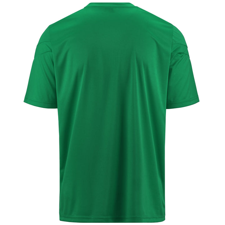 Active Jerseys Man KAPPA4SOCCER DOVOC Shirt GREEN Dressed Side (jpg Rgb)		