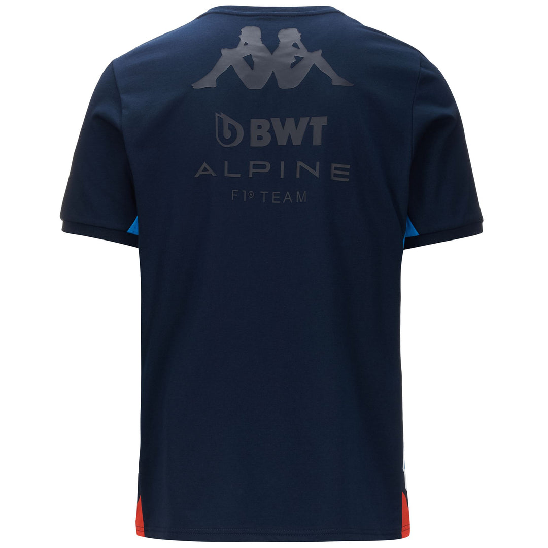 T-ShirtsTop Man ANSER ALPINE F1 T-Shirt BLUE NAVY-LIQUID BLUE-RED Dressed Side (jpg Rgb)		