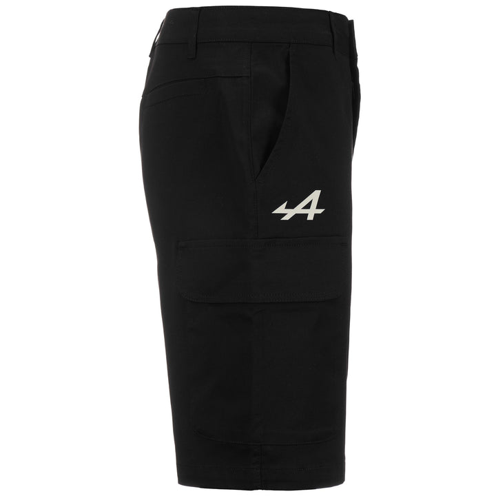 Shorts Man AIDIPY ALPINE F1 Sport  Shorts BLACK Dressed Front (jpg Rgb)	