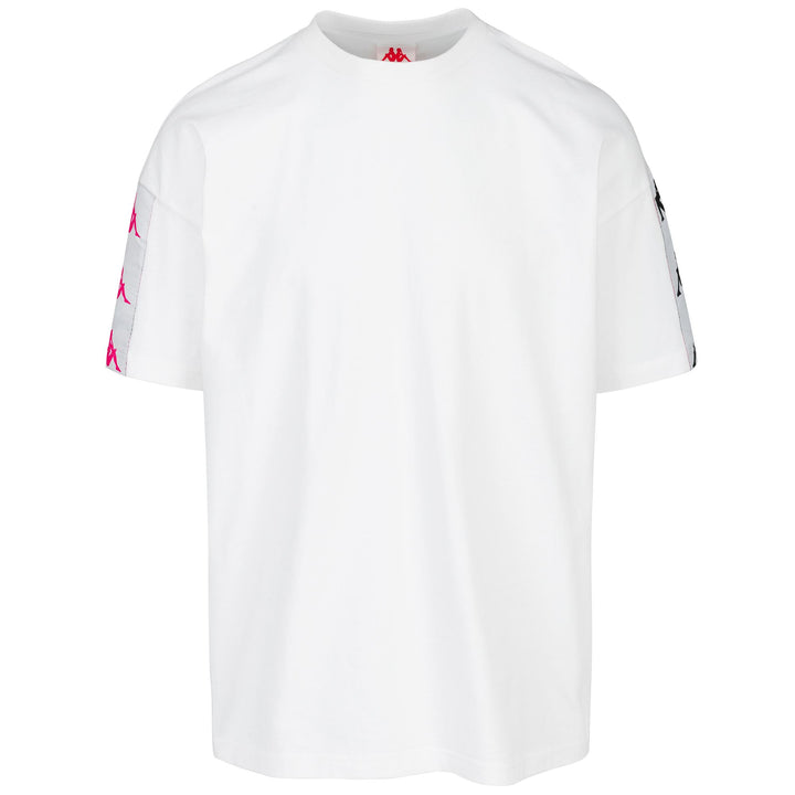 T-ShirtsTop Man 222 BANDA 10 LILLA T-Shirt WHITE-BLACK-RASPBERRY Photo (jpg Rgb)			