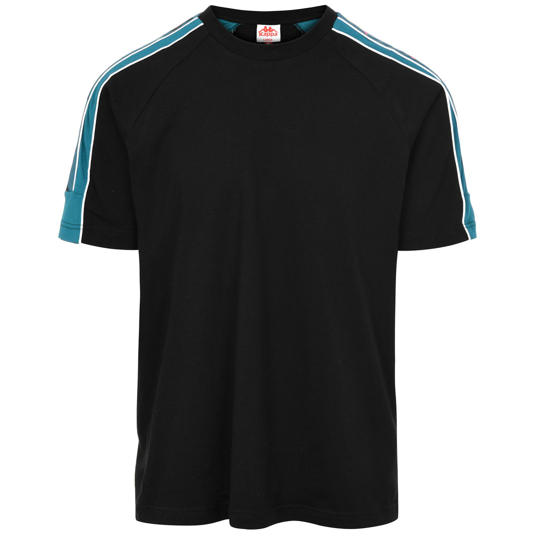 T-ShirtsTop Man 222 BANDA 10 ARSETTO T-Shirt BLACK-OCEAN DK-RASPBERRY-WHITE Photo (jpg Rgb)			