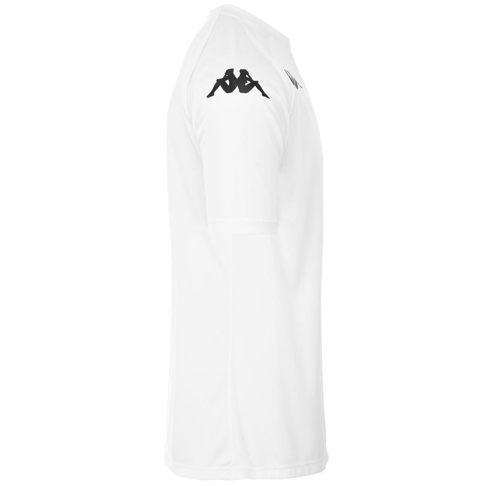 Active Jerseys Man KAPPA4FOOTBALL NARSATEX Shirt WHITE Dressed Front (jpg Rgb)	