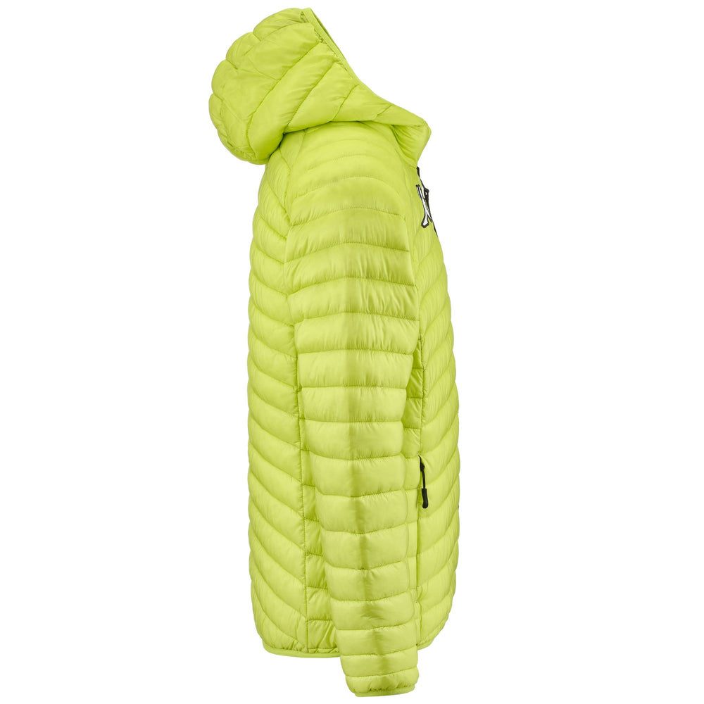Jackets Man 6CENTO 660 Mid YELLOW LIME-BLACK Dressed Front (jpg Rgb)	