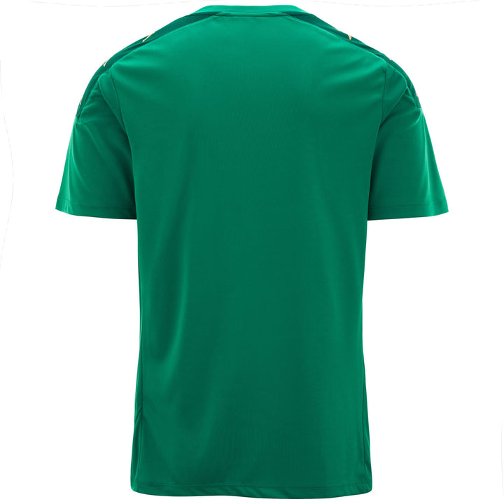 Active Jerseys Man KAPPA4FOOTBALL GIANTO Shirt GREEN-GREEN GALAPAGOS Dressed Side (jpg Rgb)		