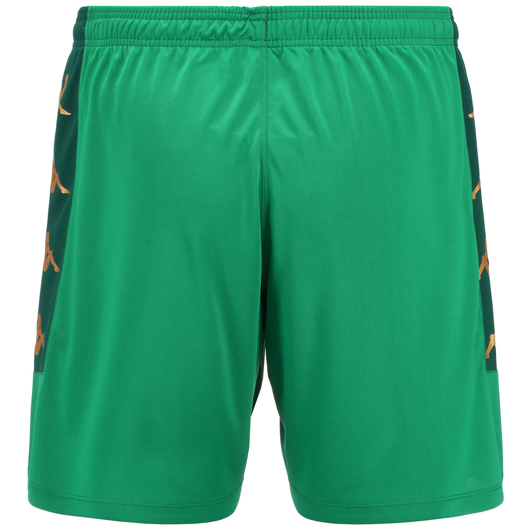 Shorts Man KAPPA4FOOTBALL GONDO Sport  Shorts GREEN-GREEN GALAPAGOS Dressed Side (jpg Rgb)		