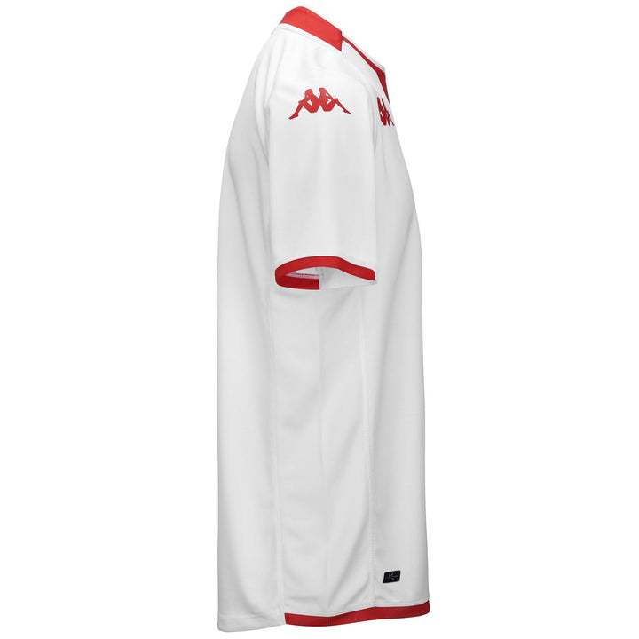 Active Jerseys Man KOMBAT 2024 BARI Shirt WHITE-RED Dressed Back (jpg Rgb)		