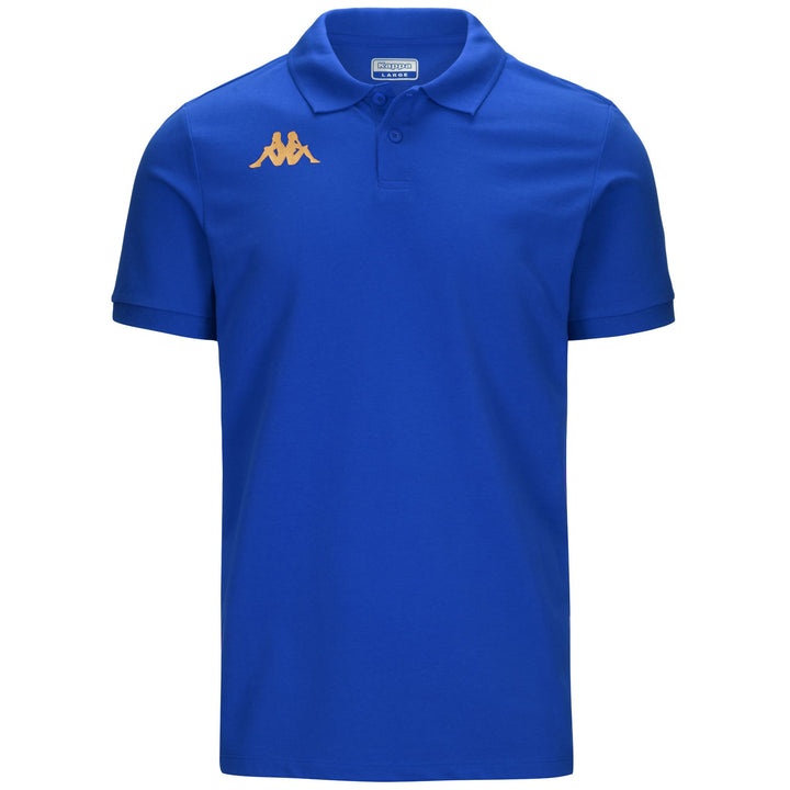 Polo Shirts Man KAPPA4FOOTBALL GASTIO Polo BLUE SAPPHIRE Photo (jpg Rgb)			