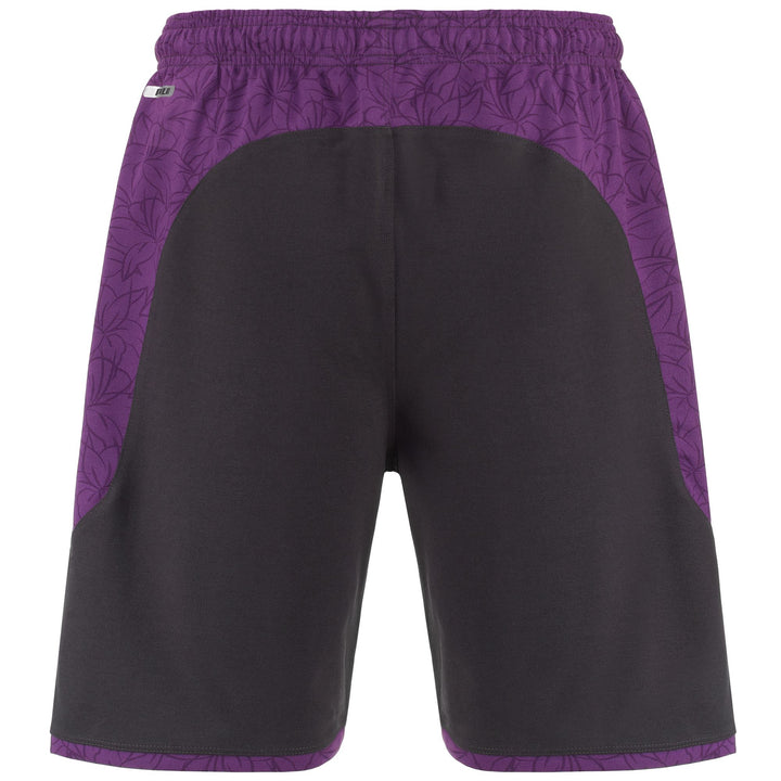 Shorts Man ALOZIP 7 FIORENTINA Sport  Shorts GREY GRAPHITE - VIOLET INDIGO Dressed Side (jpg Rgb)		