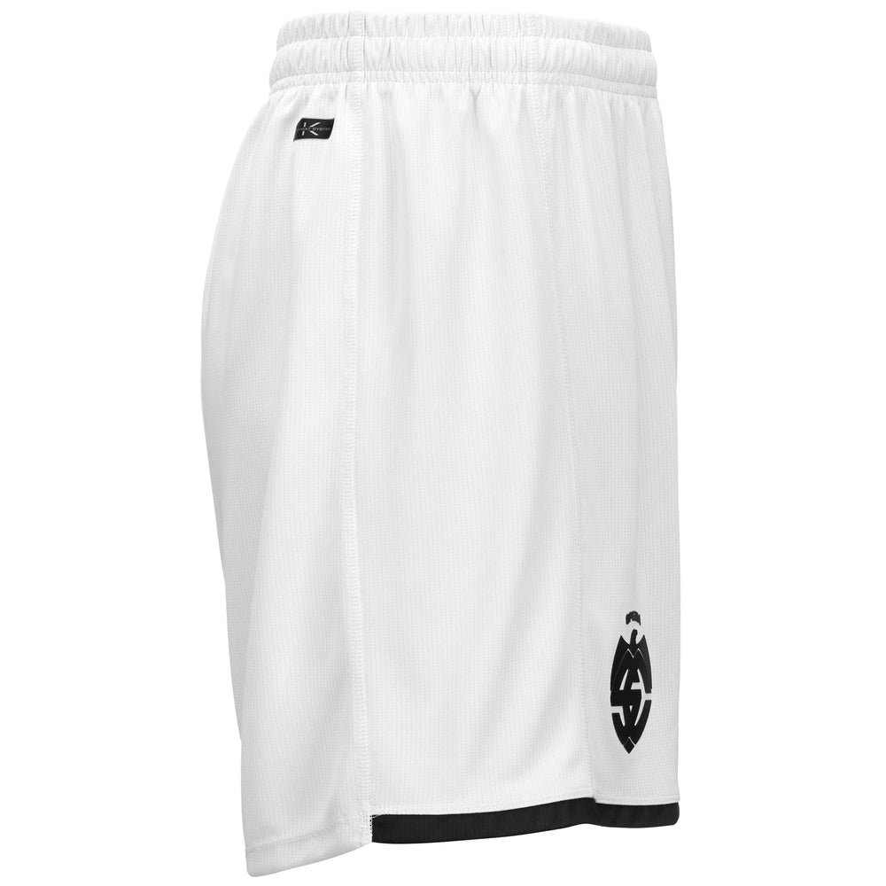Shorts Man KOMBAT RYDER SPEZIA Sport  Shorts WHITE-BLACK Dressed Front (jpg Rgb)	