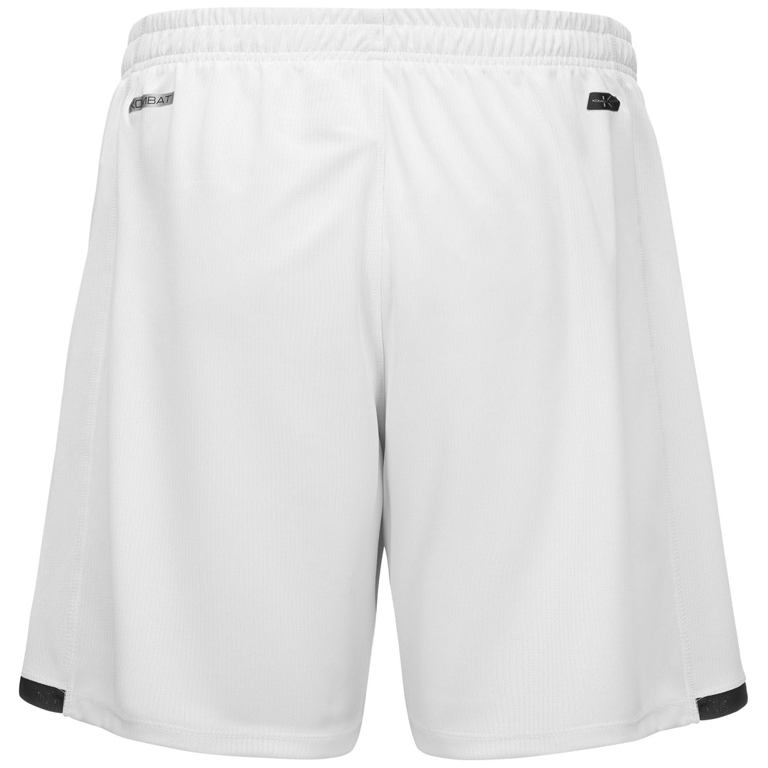 Shorts Man KOMBAT RYDER SPEZIA Sport  Shorts WHITE-BLACK Dressed Side (jpg Rgb)		