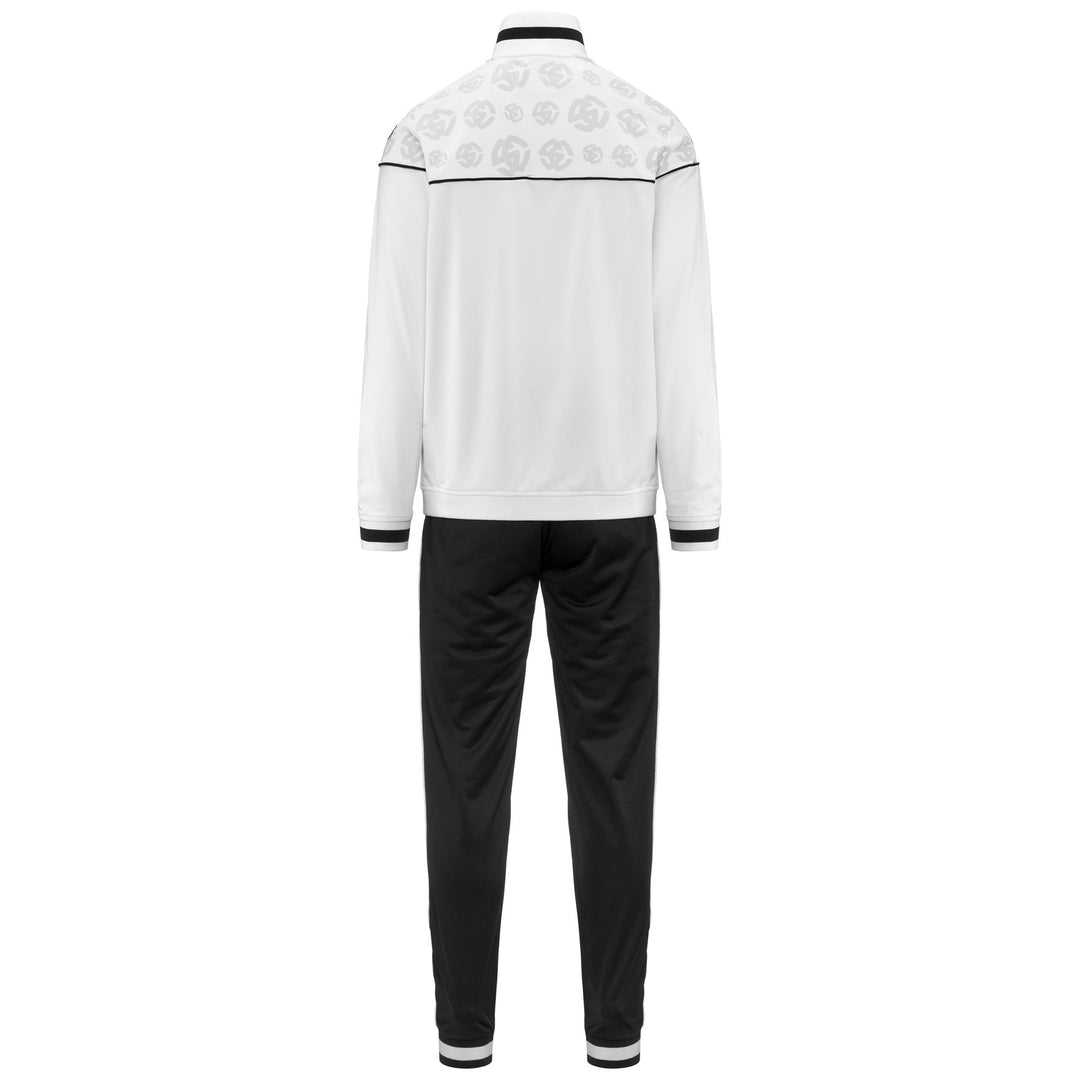 Sport Suits Man ALFUNS SPEZIA TRACKSUIT WHITE-BLACK Dressed Side (jpg Rgb)		