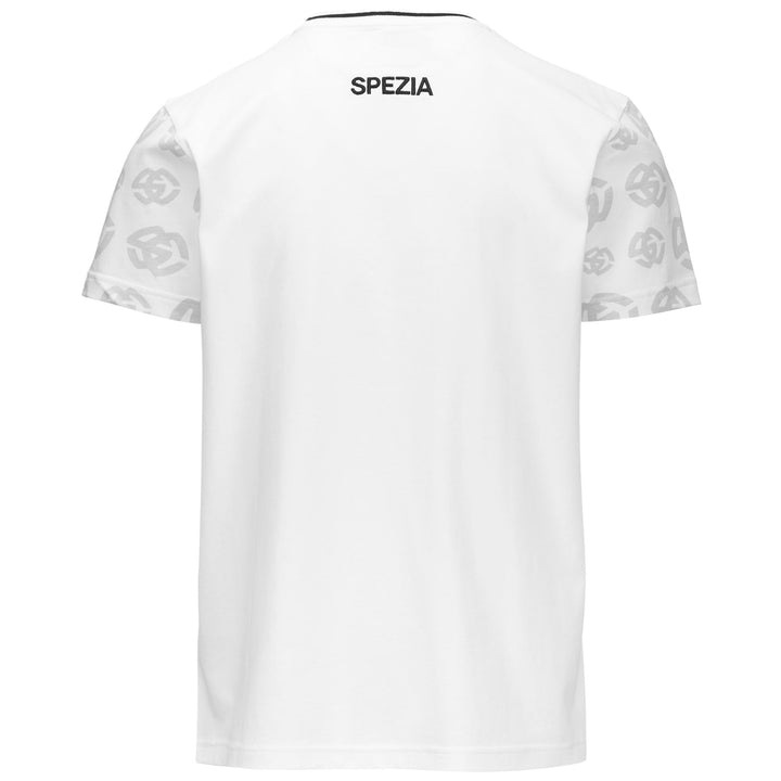 T-ShirtsTop Man AMEPAZ SPEZIA T-Shirt WHITE-BLACK Dressed Side (jpg Rgb)		