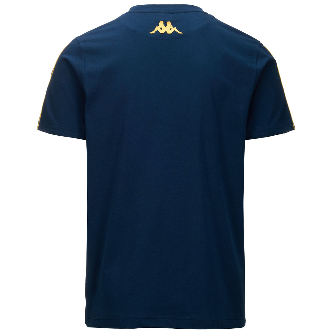 T-ShirtsTop Man JPN BARTAS GENOA T-Shirt BLUE DK-YELLOW GOLD RICH Dressed Side (jpg Rgb)		