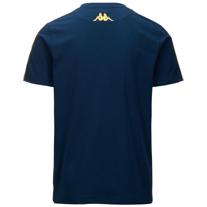 T-ShirtsTop Man JPN BARTAS GENOA T-Shirt BLUE DK-YELLOW GOLD RICH Dressed Side (jpg Rgb)		