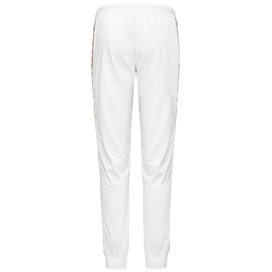 Pants Woman 222 BANDA WRASTORIA GRAPHIKTAPE Sport Trousers WHITE-GREY-ORANGE Dressed Side (jpg Rgb)		