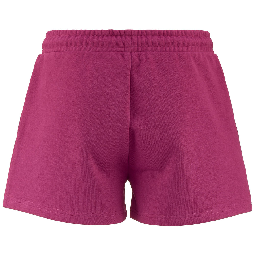 Shorts Woman LOGO EDILIE Sport  Shorts FUCHSIA RED BATON Dressed Side (jpg Rgb)		