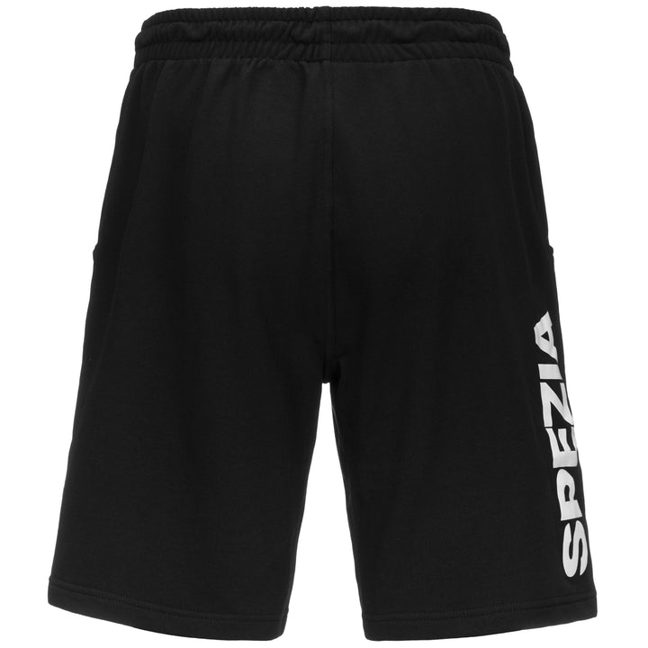 Shorts Man ALLOUCS SPEZIA Sport  Shorts BLACK-WHITE Dressed Side (jpg Rgb)		