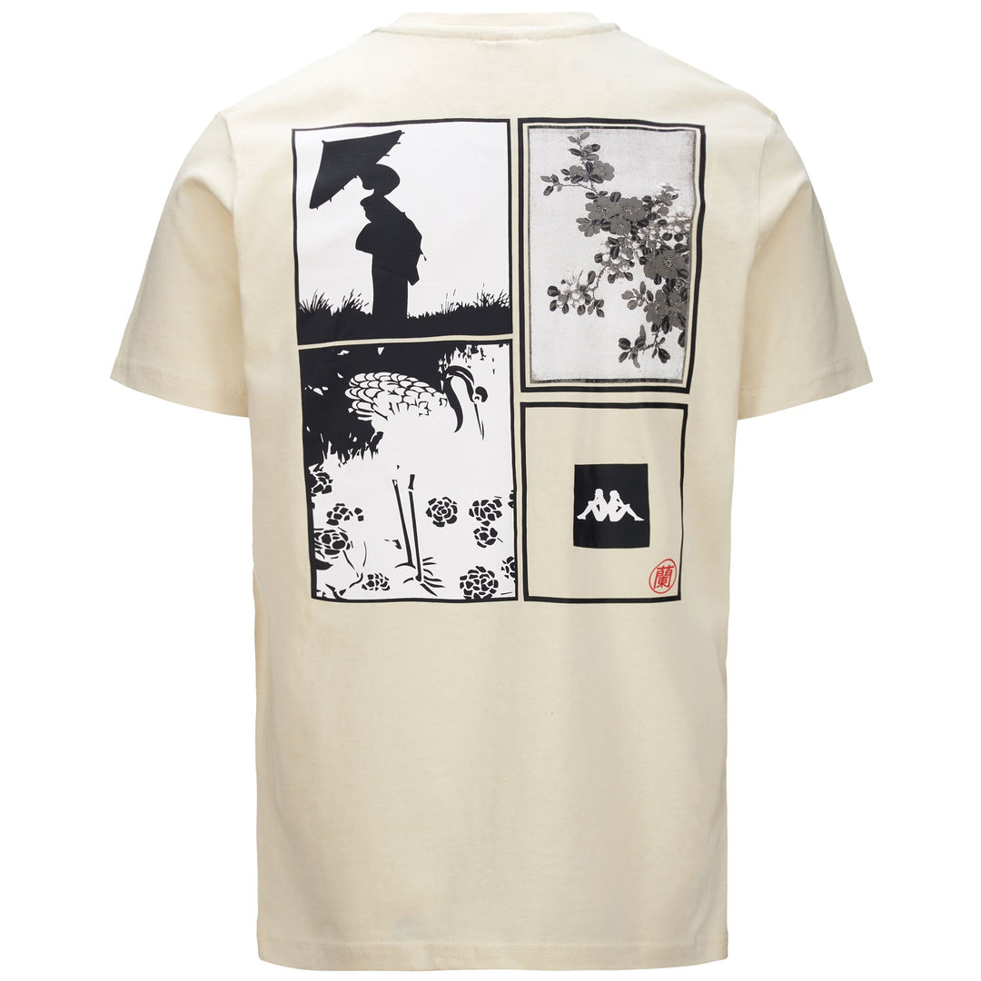 T-ShirtsTop Man AUTHENTIC JPN GLIFER T-Shirt WHITE ASPARAGUS Dressed Side (jpg Rgb)		