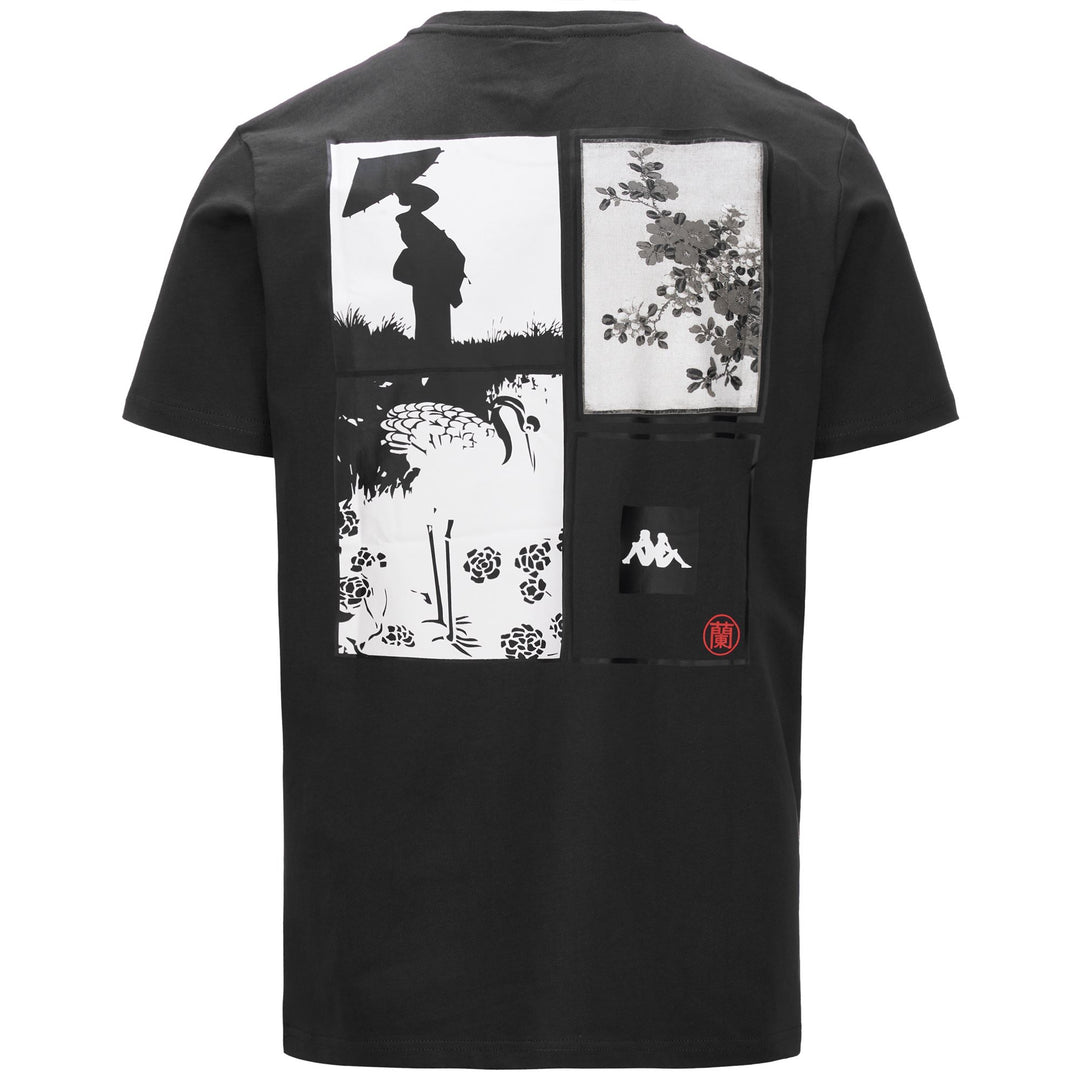 T-ShirtsTop Man AUTHENTIC JPN GLIFER T-Shirt GREY COAL Dressed Side (jpg Rgb)		