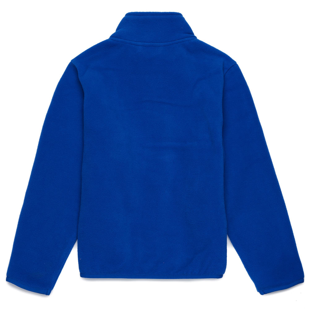 Fleece Kid unisex 6CENTO 693 KID Jacket BLUE - BLACK Dressed Front (jpg Rgb)	