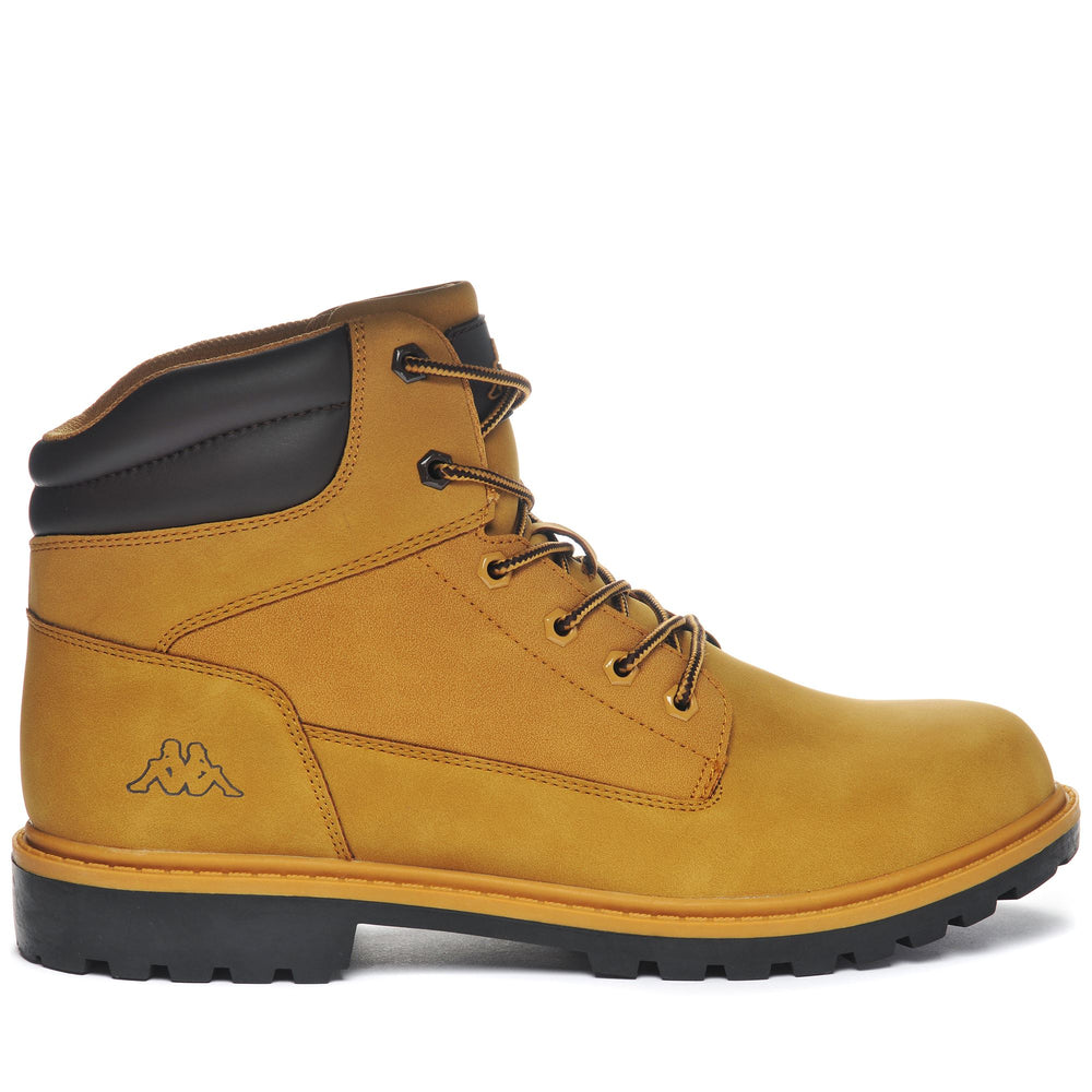 Ankle Boots Unisex LOGO FILLMORE MD Laced YELLOW TAN-BROWN DK Photo (jpg Rgb)			