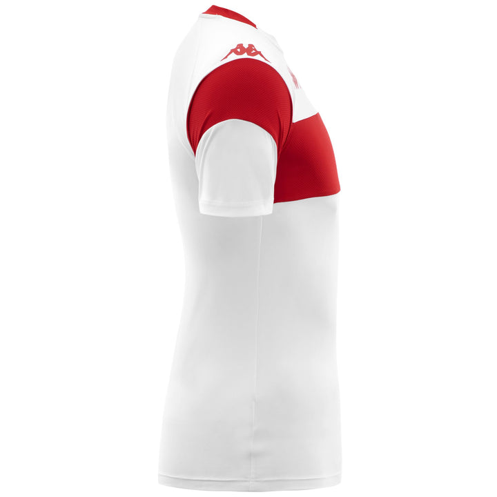Active Jerseys Man DARETO BARI Shirt WHITE-RED Dressed Back (jpg Rgb)		