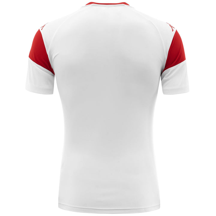 Active Jerseys Man DARETO BARI Shirt WHITE-RED Dressed Side (jpg Rgb)		