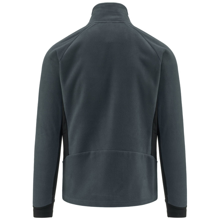 Fleece Man 6CENTO 687N Jacket GREY ASPHALT - BLACK Dressed Side (jpg Rgb)		